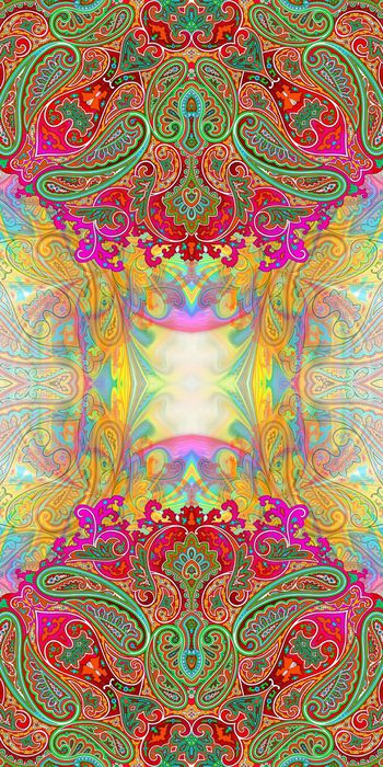 468903-手绘奢华佩斯利火腿纹腰果民族风梦幻