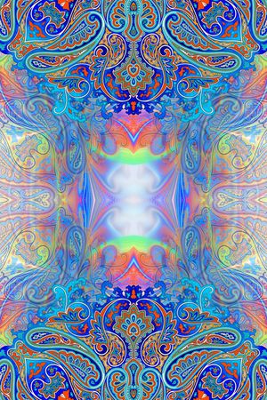 佩斯利印花华亿平台图片