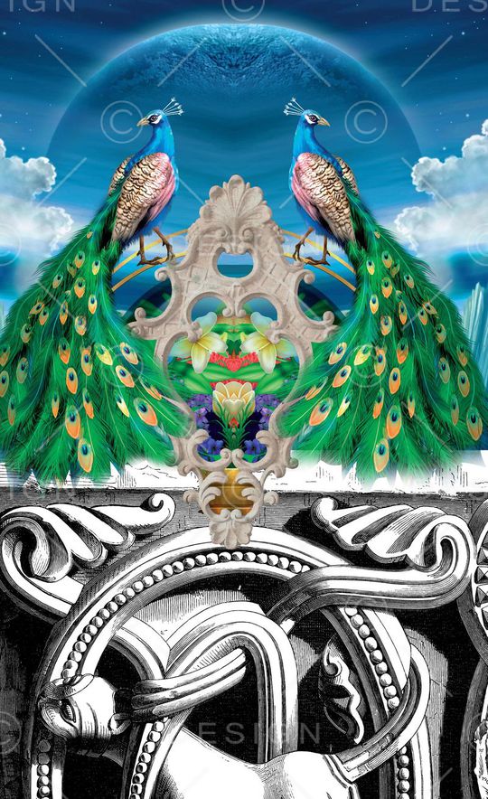 潮流时尚印花华亿平台图片