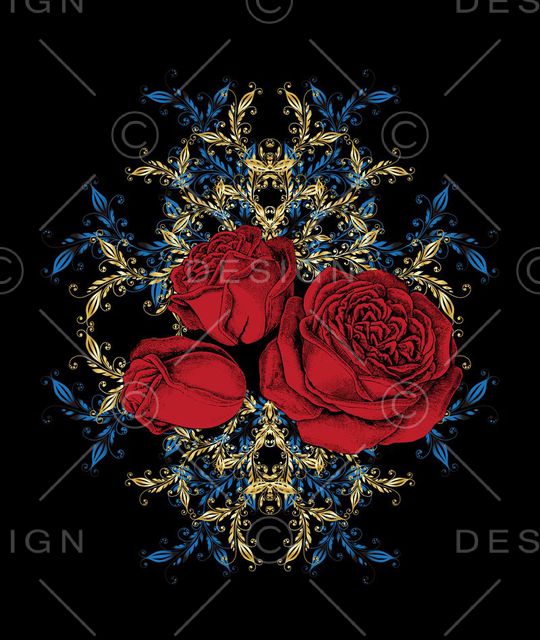 复古印花华亿平台图片