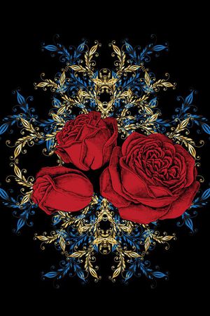 复古印花华亿平台图片