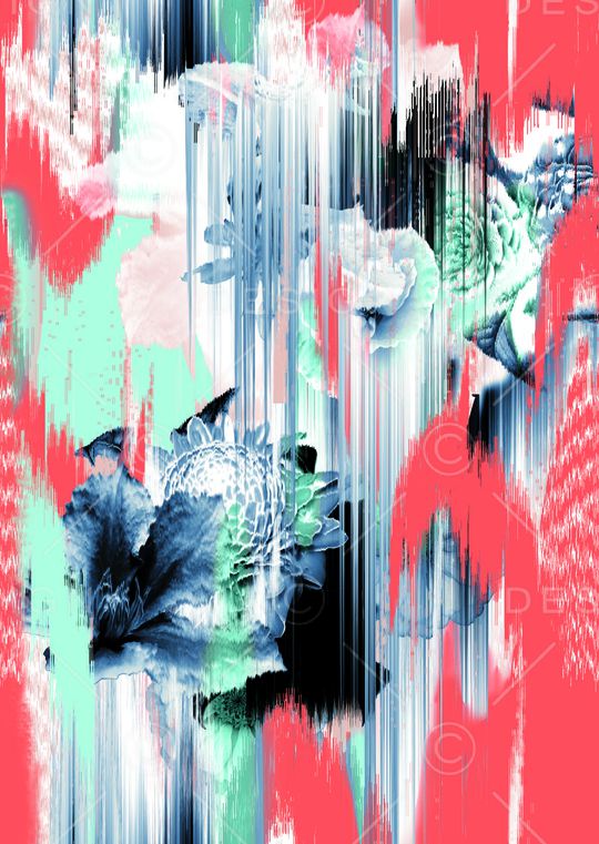 抽象印花华亿平台图片