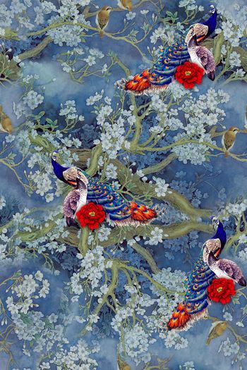 中国风印花华亿平台图片