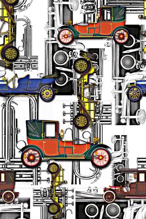 复古印花华亿平台图片