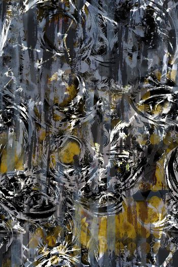 469145-WT486抽象几何肌理笔触水彩油画