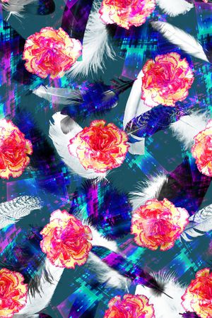 抽象印花华亿平台图片