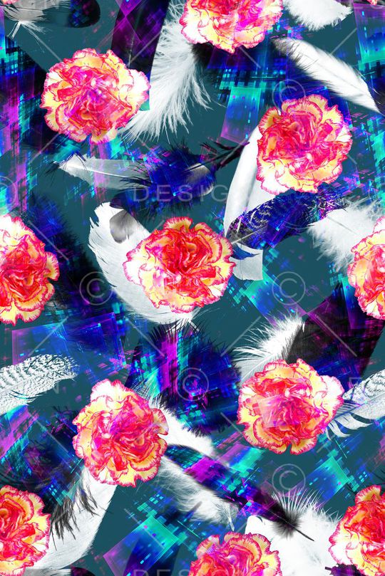 抽象印花华亿平台图片