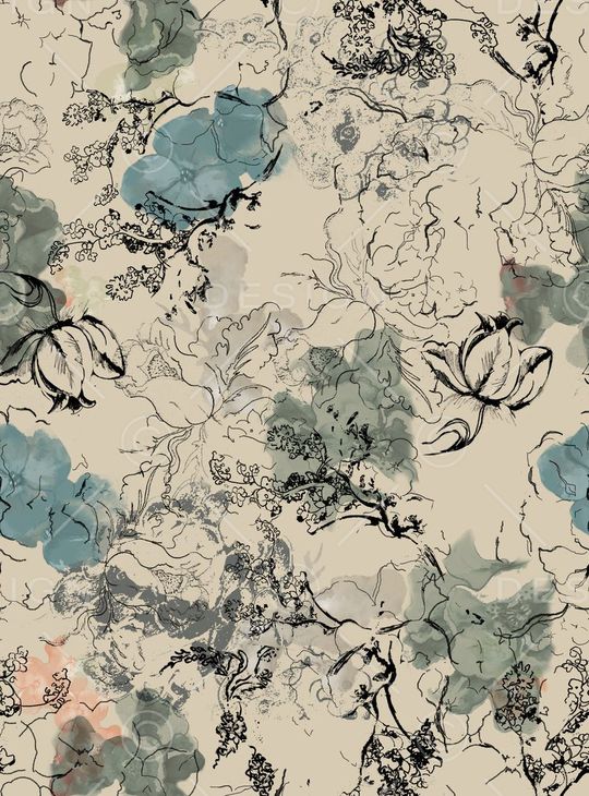 中国风印花华亿平台图片