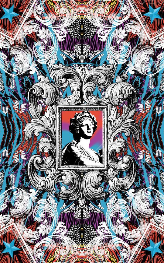 复古印花华亿平台图片