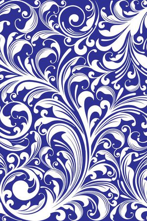 青花瓷印花华亿平台图片