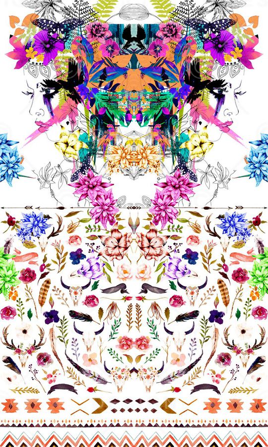 抽象印花华亿平台图片