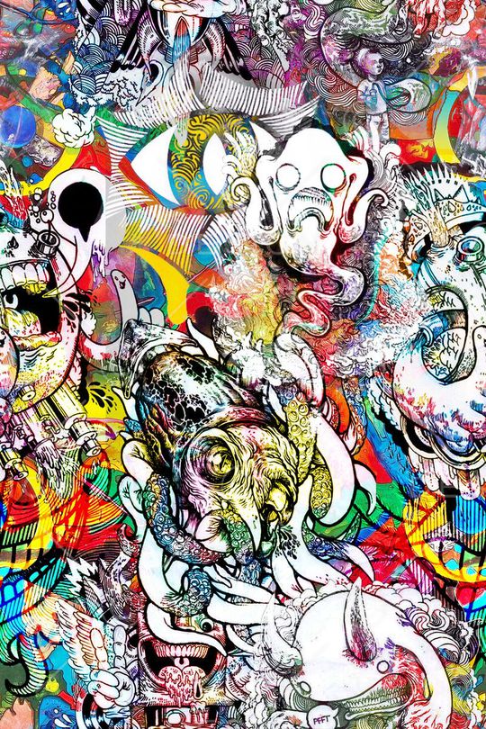 抽象印花华亿平台图片