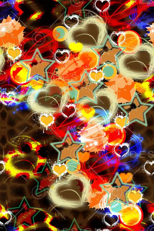 缤纷色彩印花华亿平台图片