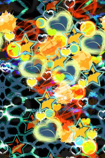 469238-缤纷炫彩涂鸦潮流外套图案0721