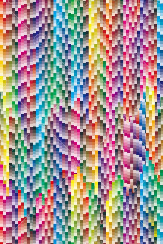 色彩绚丽印花华亿平台图片