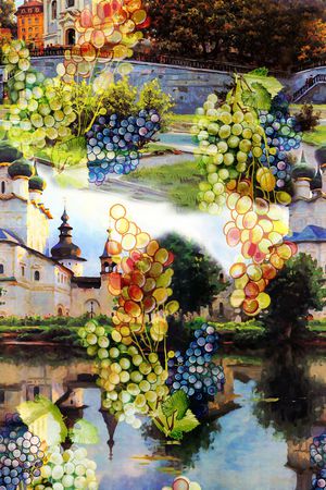 欧式城堡印花华亿平台图片