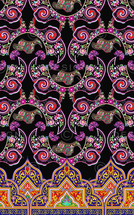 MAX-定位中国民族风印花华亿平台图片