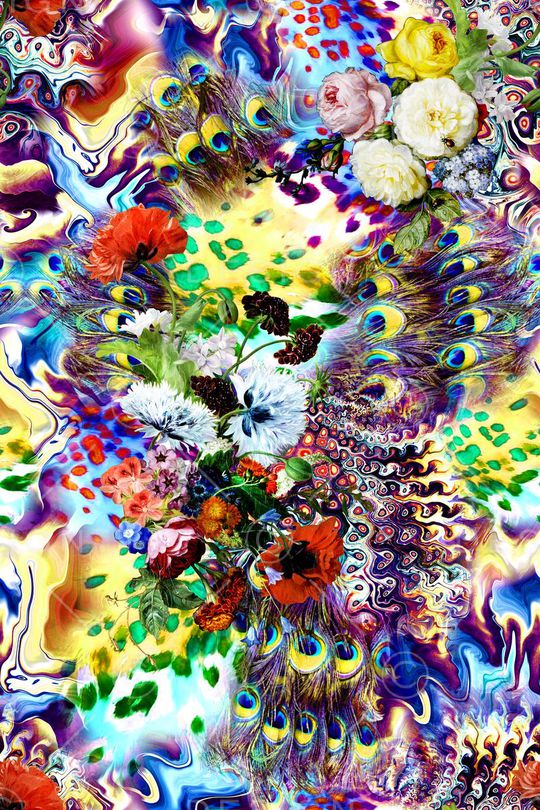 抽象印花华亿平台图片