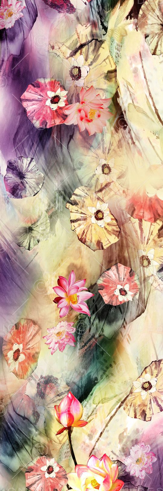 荷花印花华亿平台图片