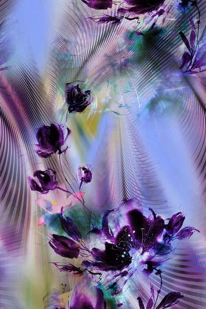 紫色印花华亿平台图片