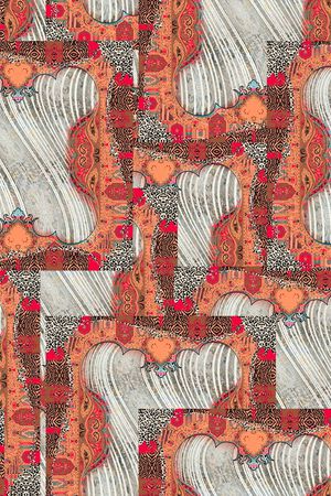 欧式复古印花华亿平台图片