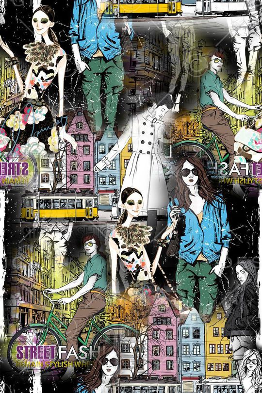 插画印花华亿平台图片