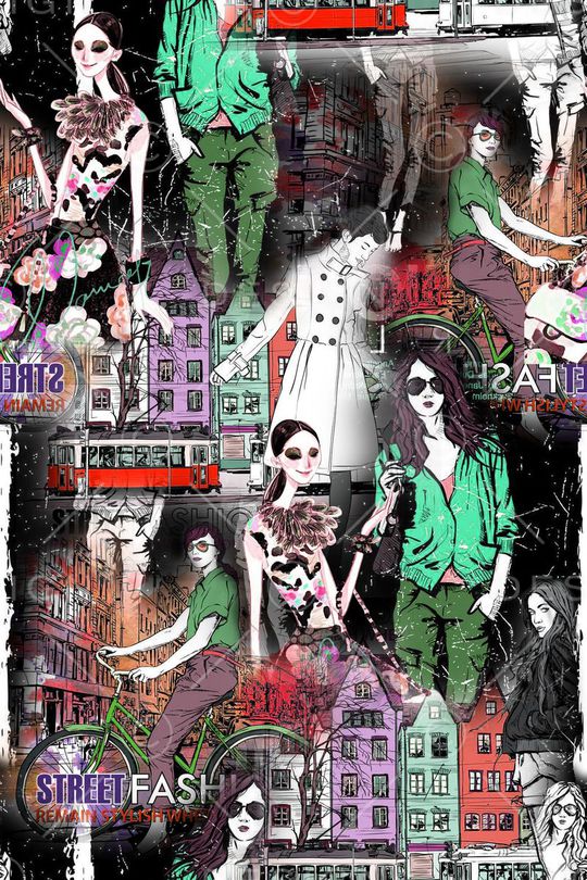 插画印花华亿平台图片