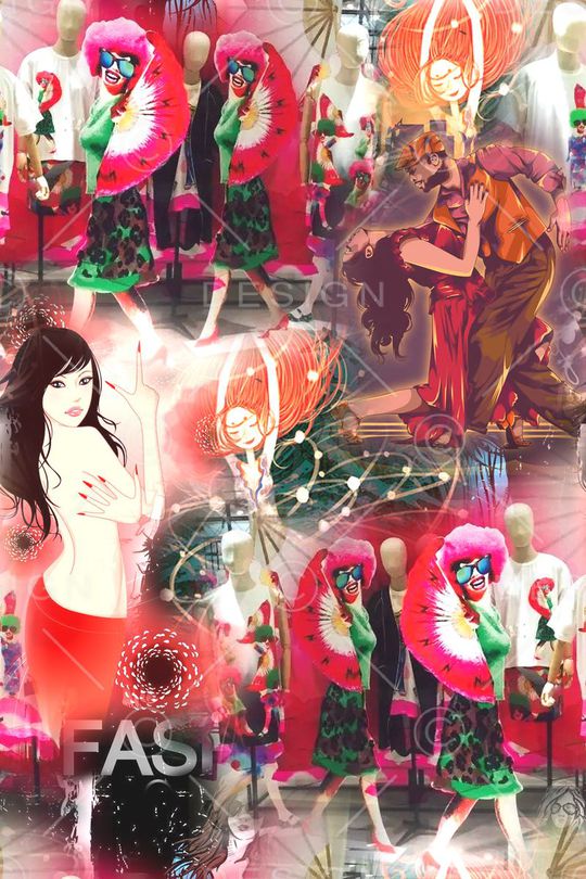 插画印花华亿平台图片