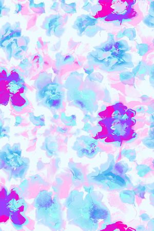 浪漫碎花印花华亿平台图片