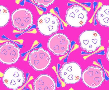 470039-小男嬰可愛骷髏頭印花