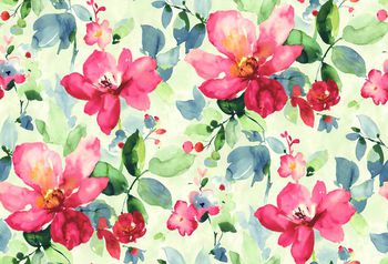 470107-水彩花叶A