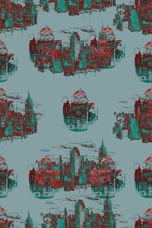 抽象印花华亿平台图片