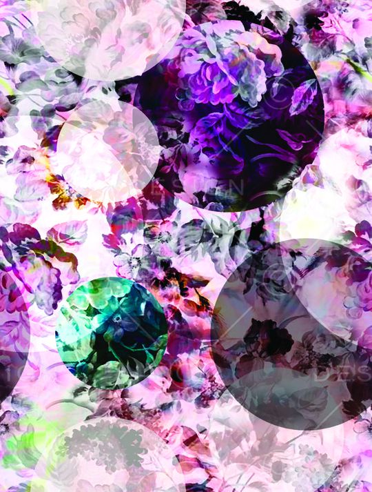 复古花卉印花华亿平台图片