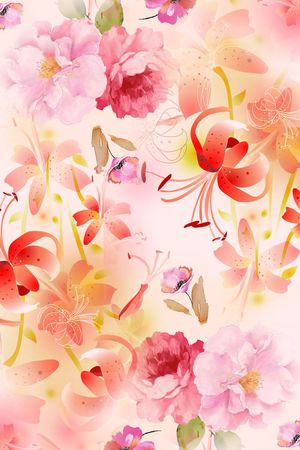 粉色印花华亿平台图片