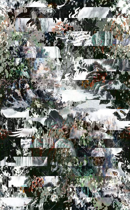 抽象印花华亿平台图片