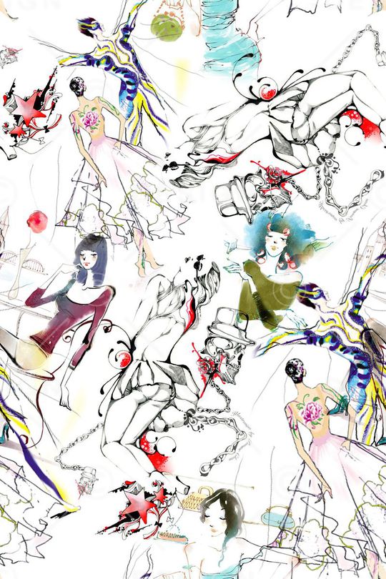 插画印花华亿平台图片