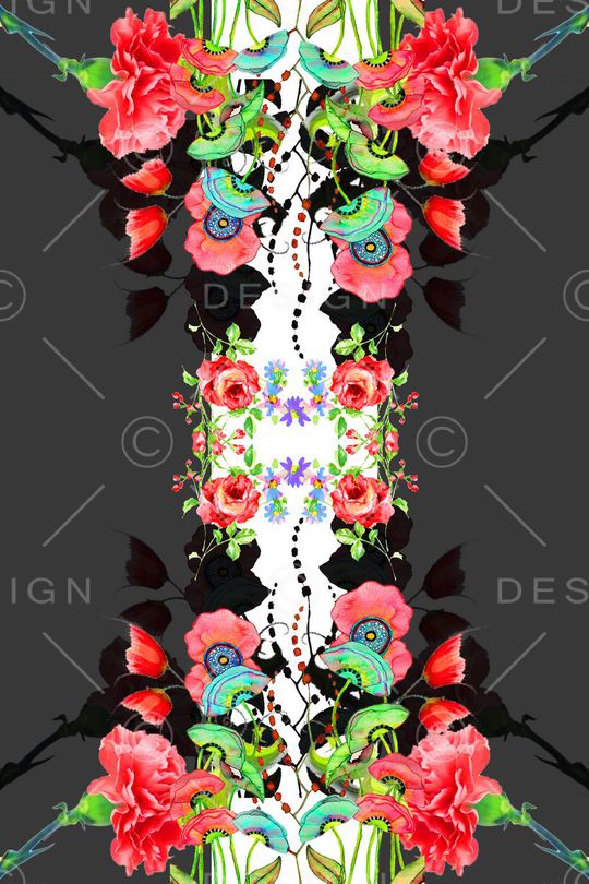 创意服装面料印花华亿平台图片