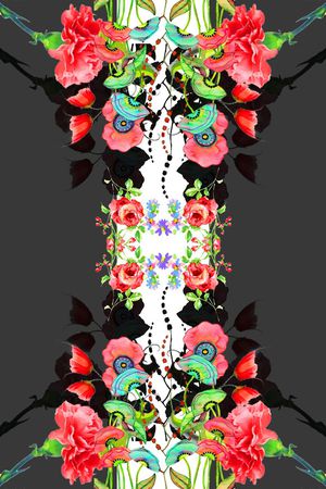 创意服装面料印花华亿平台图片