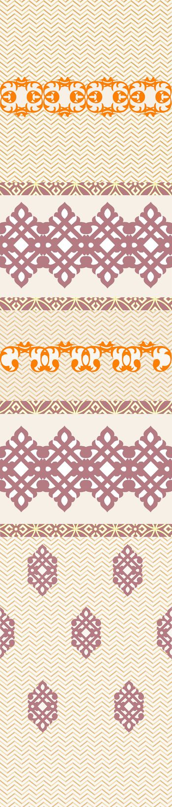 几何传统图案印花华亿平台图片