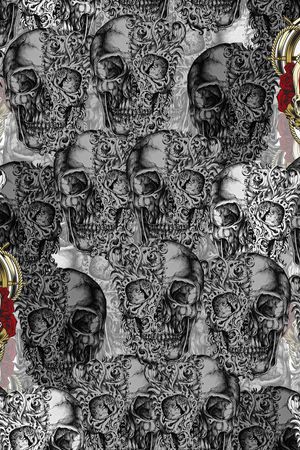 复古印花华亿平台图片