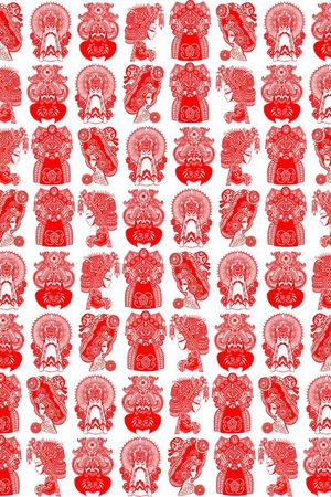 复古印花华亿平台图片