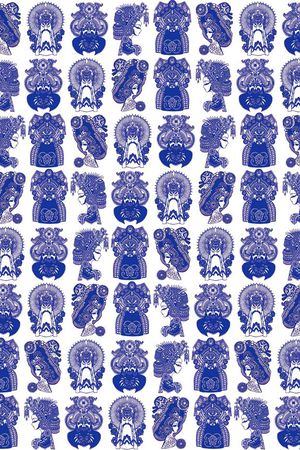 复古印花华亿平台图片