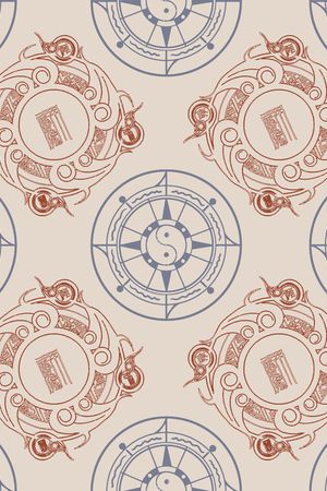 八卦印花华亿平台图片