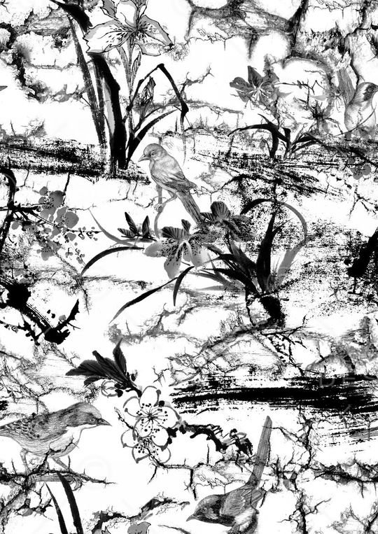 中国风印花华亿平台图片