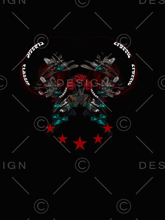 前胸定位花印花华亿平台图片