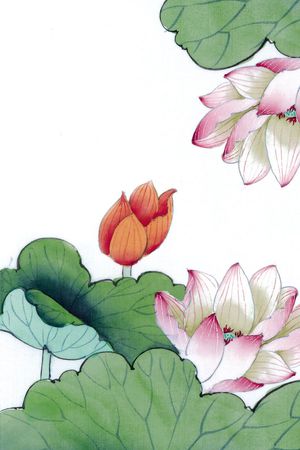 工笔印花华亿平台图片