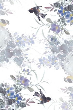 手绘印花华亿平台图片