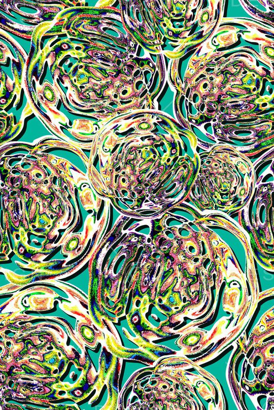 抽象印花华亿平台图片