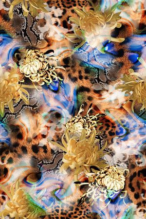 菊花印花华亿平台图片