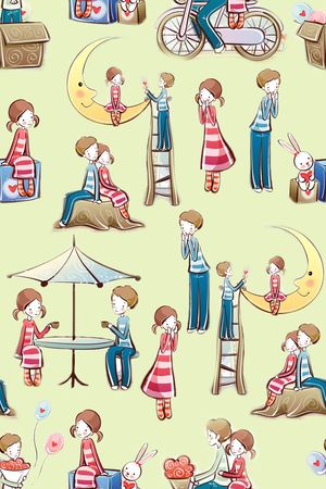 小清新印花华亿平台图片